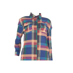 Conjunto de pantalón de pierna ancha con camisas a cuadros