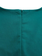 Elegant Lantern Sleeve Midi Dress