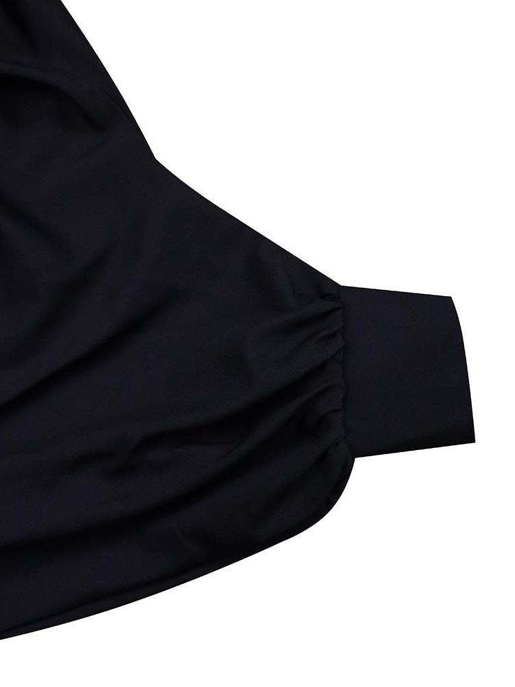 Long Sleeves Button Loose Mini Shirt Dress