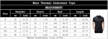 Tops ajustados de manga corta para hombre