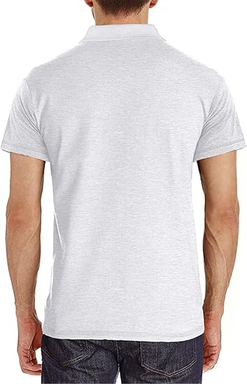 Polo de manga corta para hombre con bolsillo