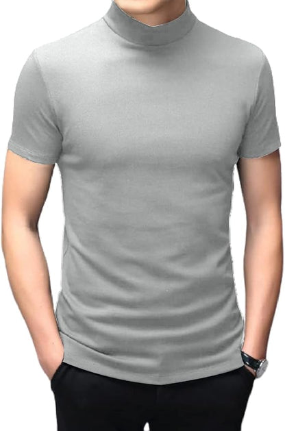 Tops ajustados de manga corta para hombre