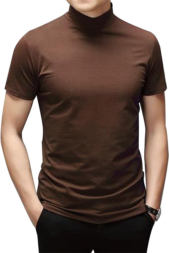Tops ajustados de manga corta para hombre