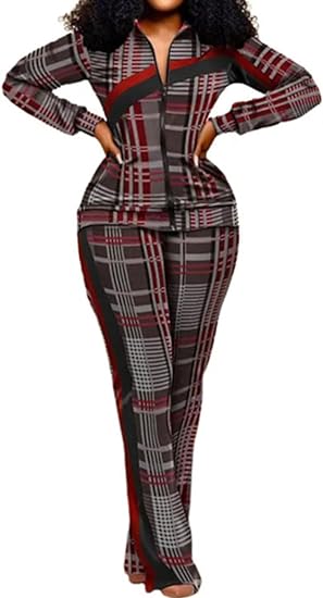 Tops con cremallera de dos piezas y pantalones largos