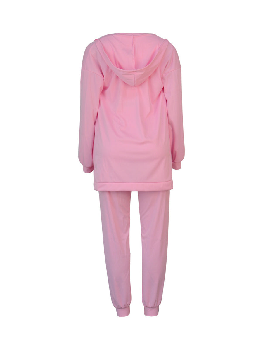 Three Piece Crop Top Jacket Jogger Set
