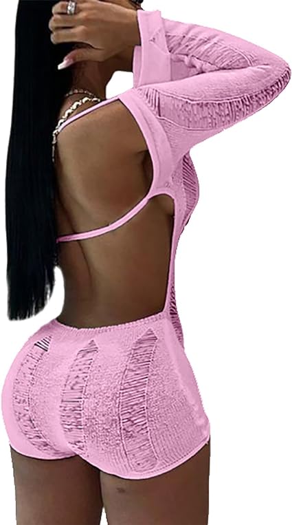 Mono corto ajustado con hombros descubiertos y espalda descubierta