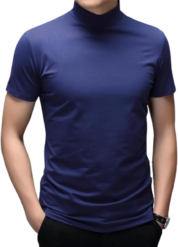 Tops ajustados de manga corta para hombre