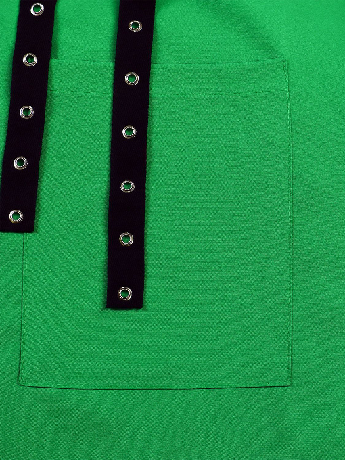 Studded Trim Oversized Shirt Midi Dress