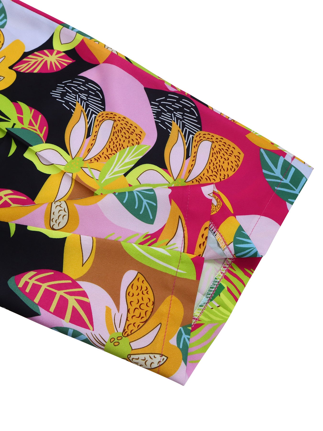 Printed Two-Piece Shirt & Wide-Leg Pants