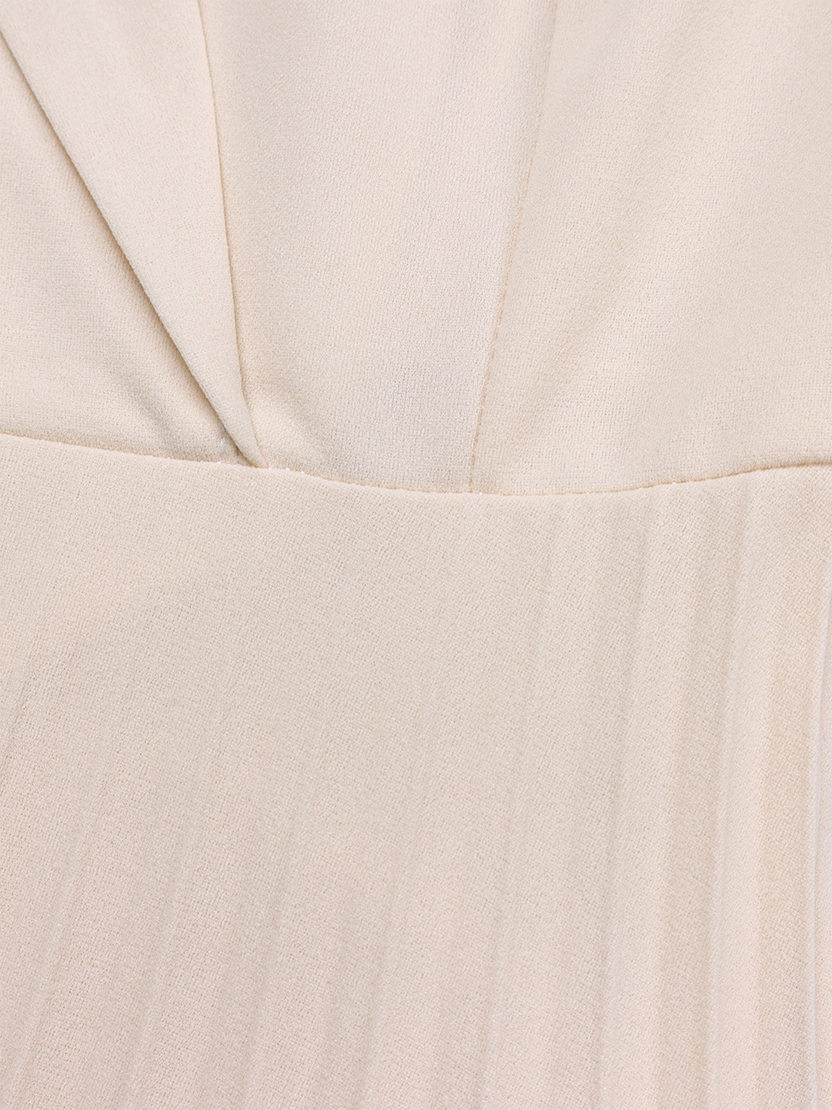 Belted Color-Block Pleated Blazer Midi Dress