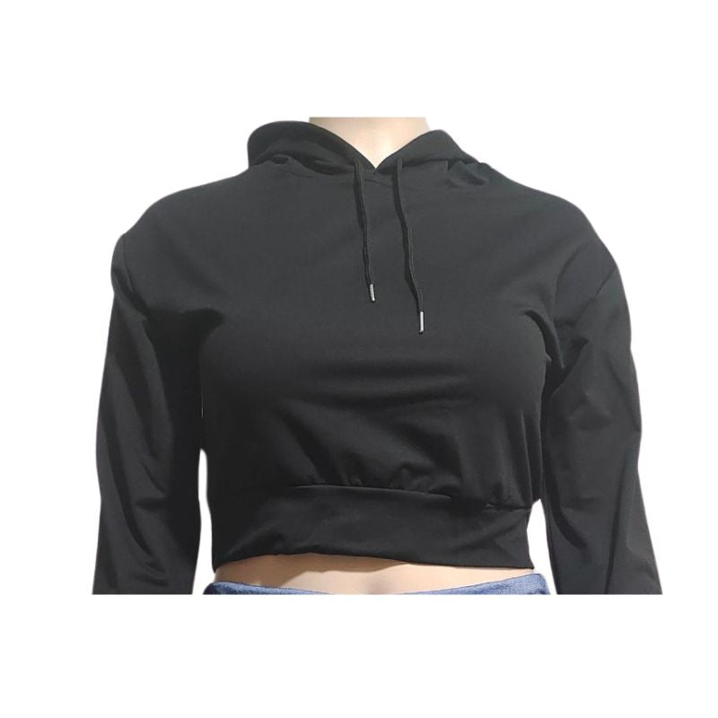 Conjunto de falda con capucha y patchwork de mezclilla