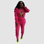 Conjunto de pantalón con cordón y top ahuecado con solapa