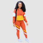 Color Contrast Casual Set