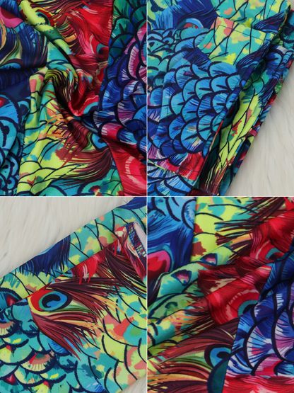 Conjuntos de chaqueta estampada de dos piezas y medias altas sin pies