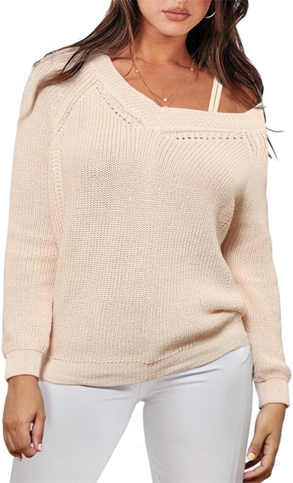 Long Sleeve Ribbed Knit Sweater