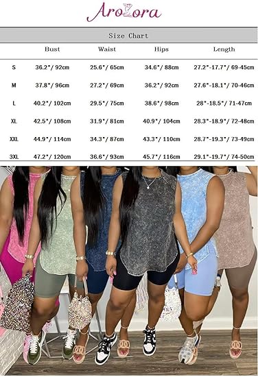 Conjuntos de túnica y pantalones cortos sin mangas de dos piezas