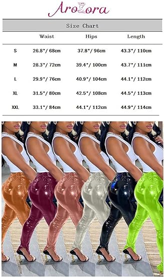 Pantalones de piel sintética de cintura alta