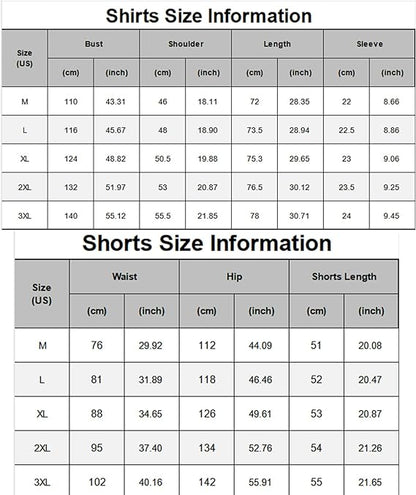 Mens Two Pieces Waffle Top Shorts Set