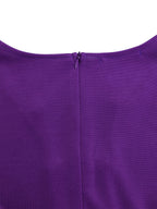 Plus Size Solid Color Half Sleeve Dress