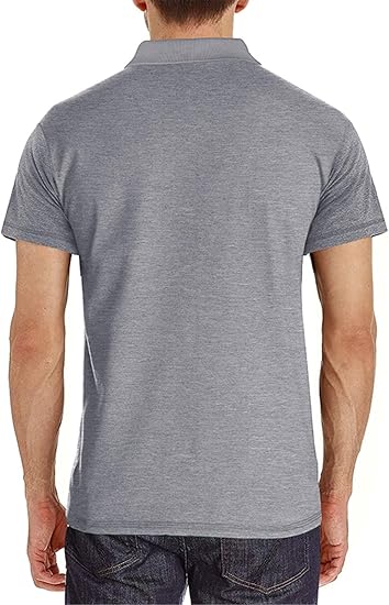 Polo de manga corta para hombre con bolsillo