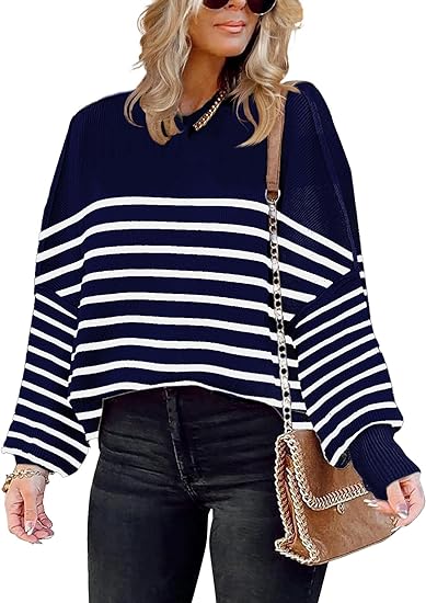 Long Sleeve Side Slit Ribbed Pullover Sweater