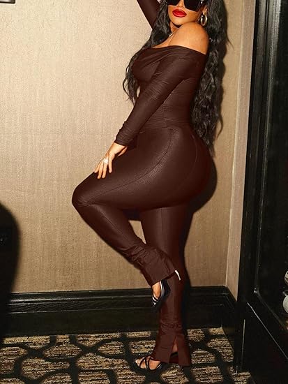 Off Shoulder Tops Flared Pant Sets