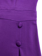 Plus Size Solid Color Half Sleeve Dress