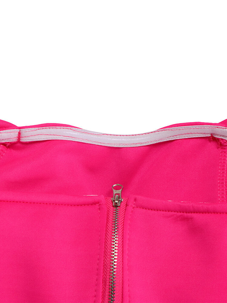 Tops de tubo con nudo de lazo y hombros descubiertos