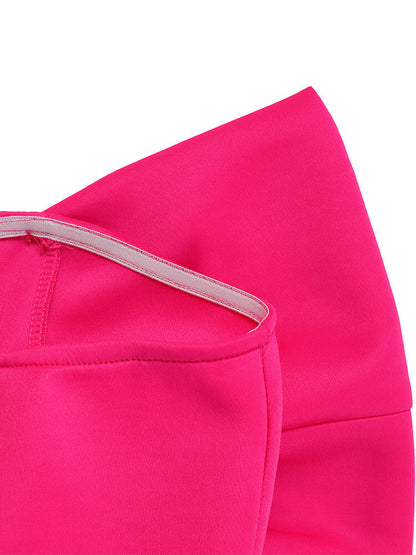 Tops de tubo con nudo de lazo y hombros descubiertos