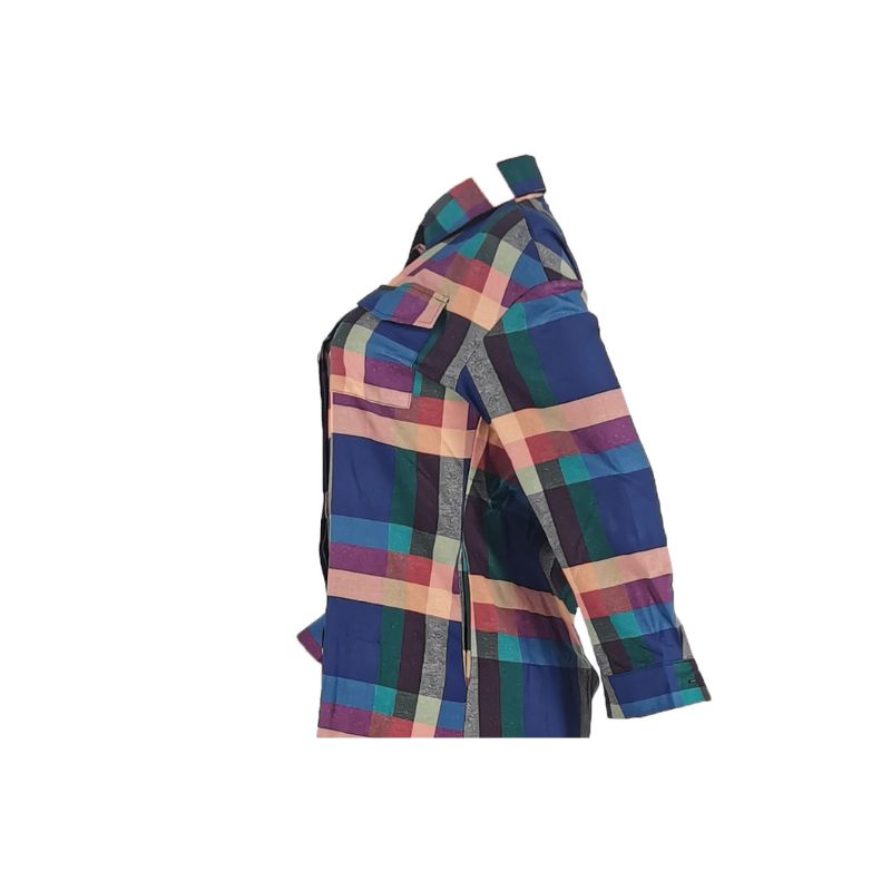 Conjunto de pantalón de pierna ancha con camisas a cuadros