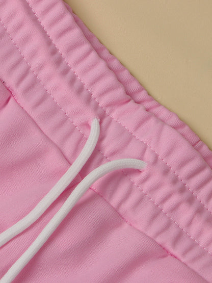 Three Piece Crop Top Jacket Jogger Set