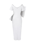 Bow Tie Slit Maxi Dress