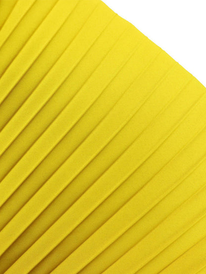 Off-Shoulder Ruffle Pleated Wide Leg Jumpsuit