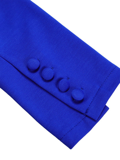 Tailored Lapel Peplum Blazer Pants Set