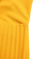 Tie Waist Pleated Midi Dress