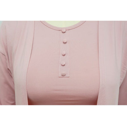 Conjunto casual de tres piezas de color sólido