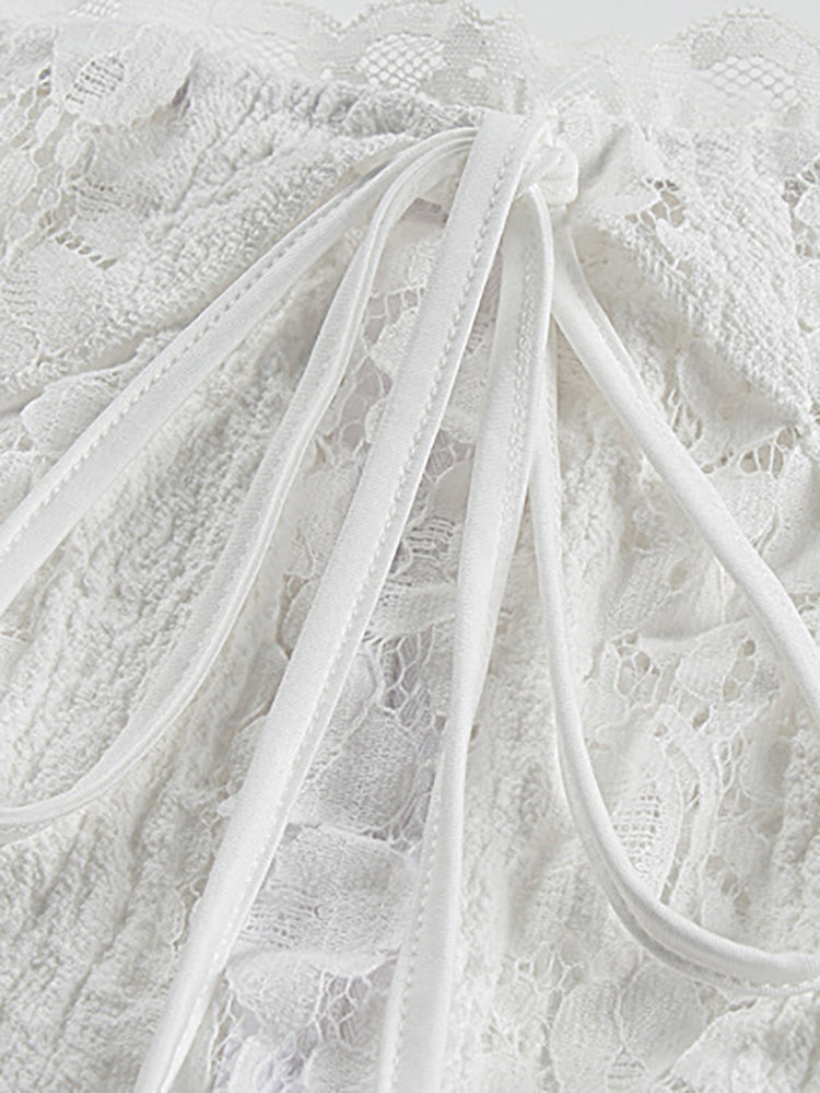 Off Shoulder Lace Maxi Dress