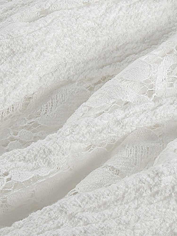 Off Shoulder Lace Maxi Dress