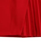 Tie Waist Pleated Midi Dress