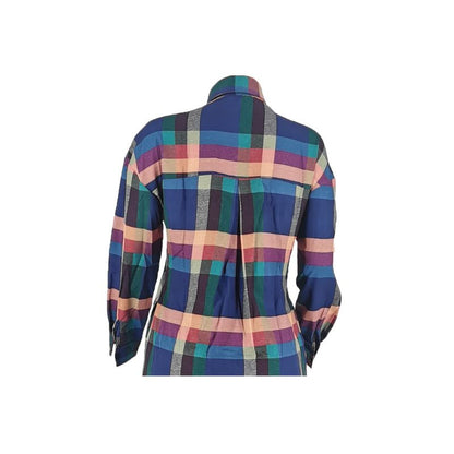 Conjunto de pantalón de pierna ancha con camisas a cuadros