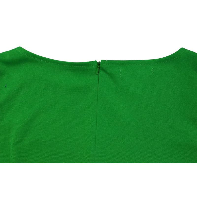 Vestido con cordones de color liso