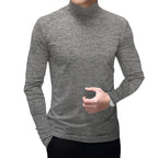 Mens Long Sleeve Turtleneck Tops