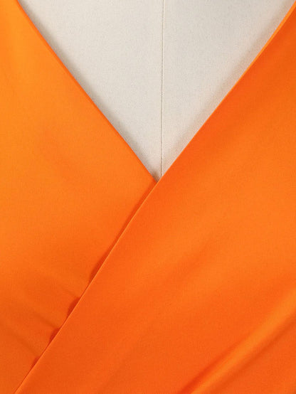 Off-Shoulder Puff Sleeve V-Neck Blouse