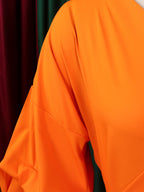 Off-Shoulder Puff Sleeve V-Neck Blouse