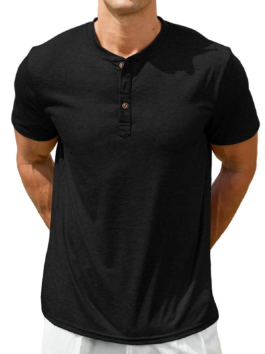 Mens Short Sleeve Henley Shirts