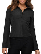 Button Down Long Sleeves Blouses