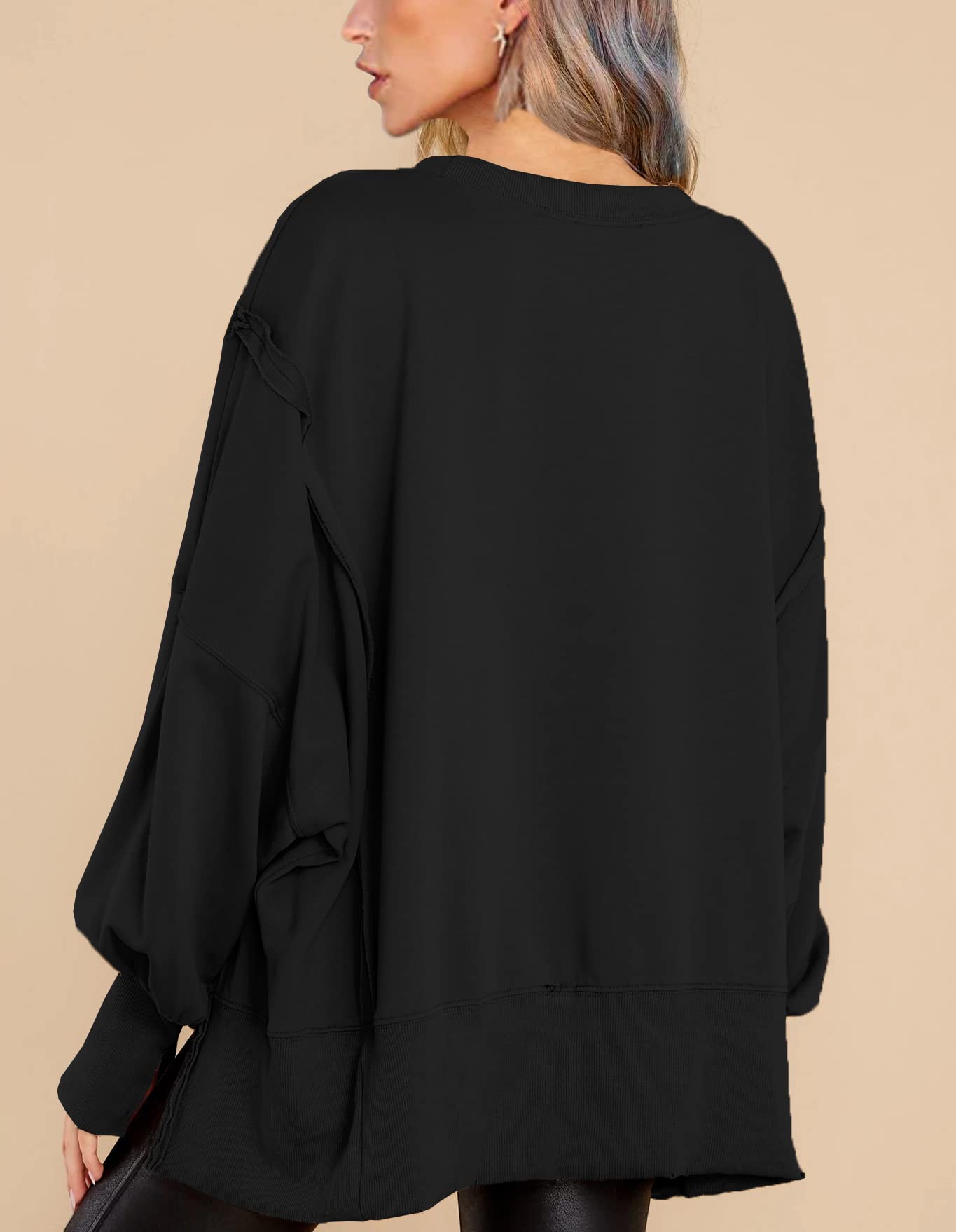 Crew Neck Long Sleeve Pullover Top