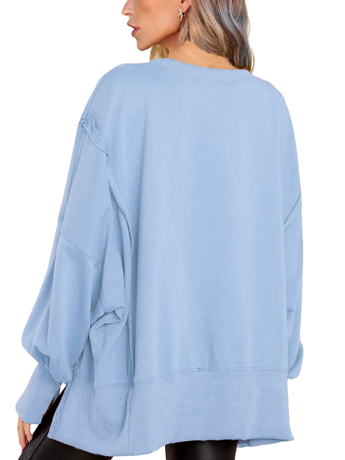 Crew Neck Long Sleeve Pullover Top