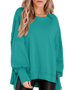 Crew Neck Long Sleeve Pullover Top