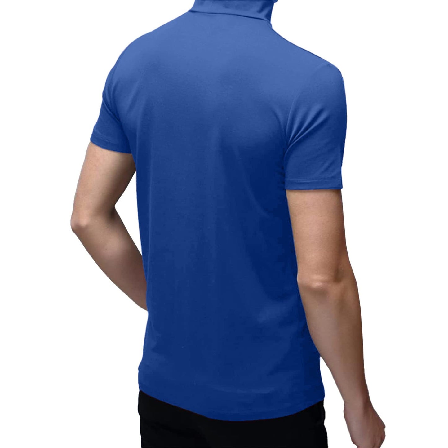 Mens Short Sleeve Turtleneck Tops